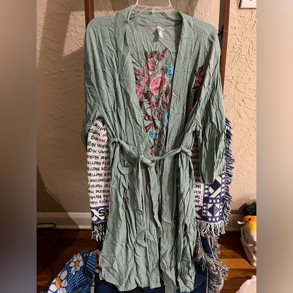 Floral robe
